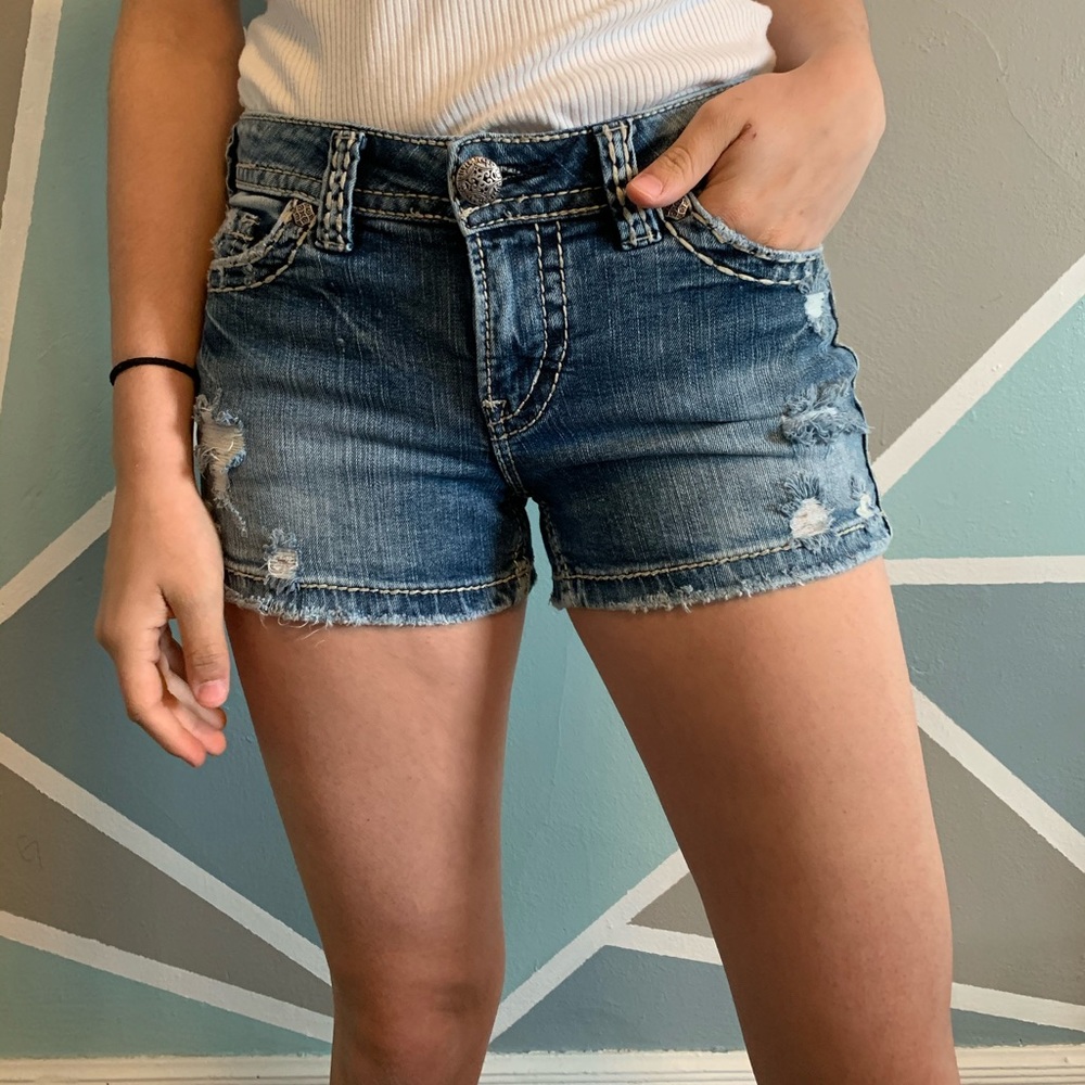 Silver shorts